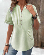 Rayna | Soft Striped Blouse