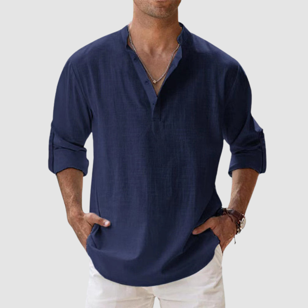 Lewis | Breathable Linen Shirt