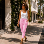 Jessy | Relaxed Summer Plaid Capri Pants