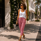 Jessy | Relaxed Summer Plaid Capri Pants