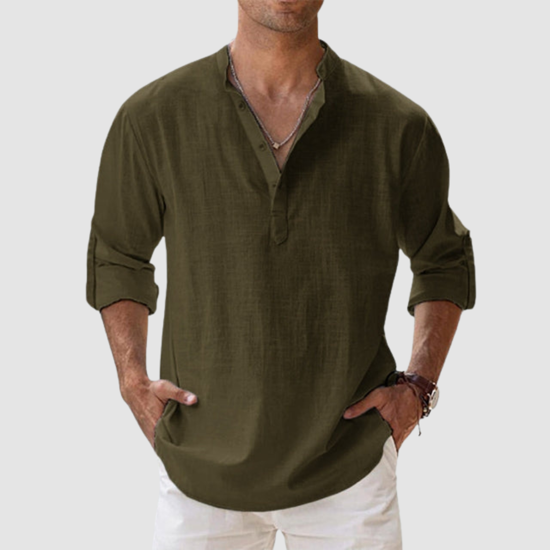 Lewis | Breathable Linen Shirt