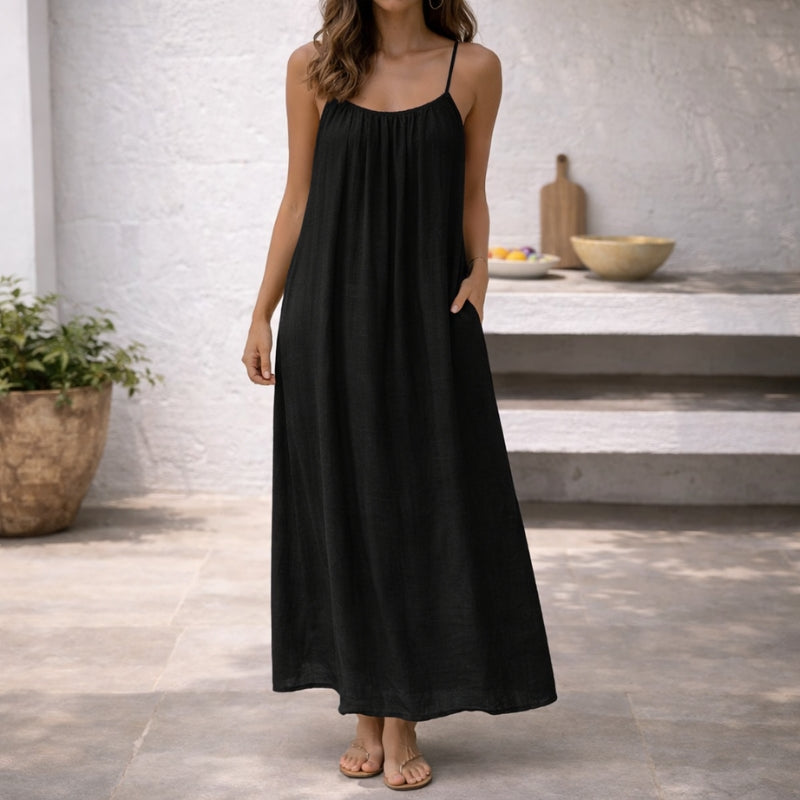 Delphine | Backless Maxi Dress