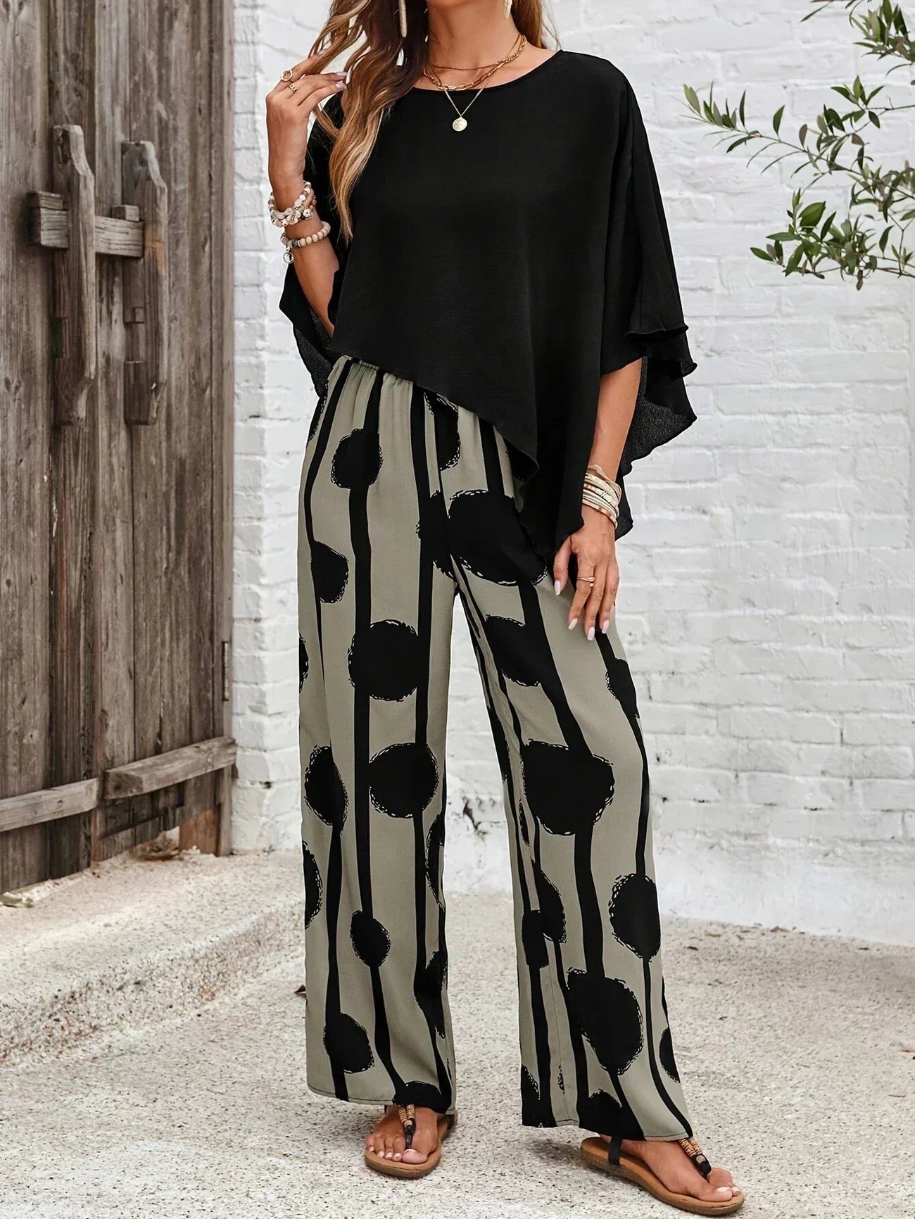 Kassandra | Elastic Waist Two-Piece Set