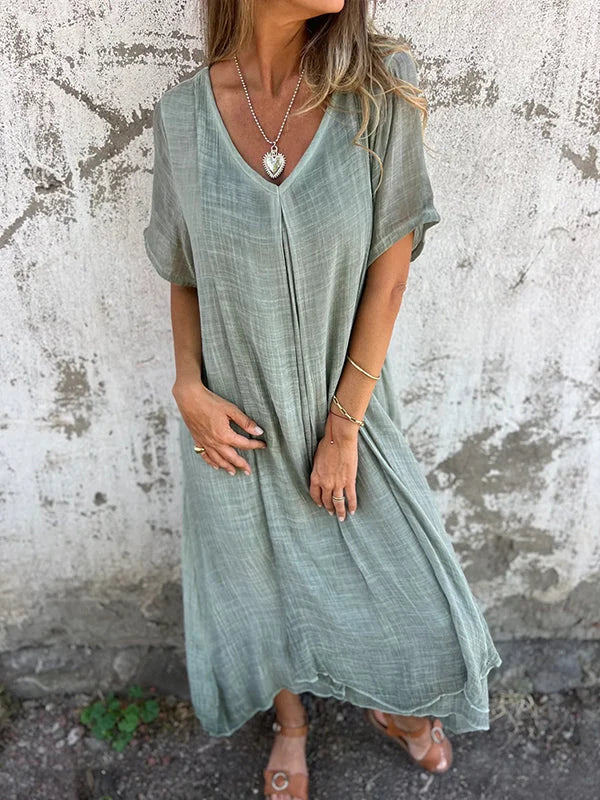 Neva | Breathable V-Neck Dress